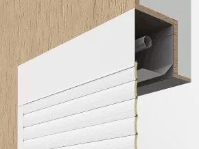 Комбинированный монтаж коробом внутрь Комбинированный монтаж коробом внутрь